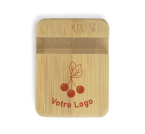 support de téléphone en bambou personnalisable