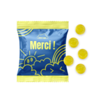 gommes de fruits en forme de smiley, sachet personnalisable