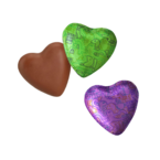 coeurs en chocolats personnalisable