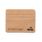 porte cartes RFID en liège personnalisable