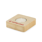 Photophore en bambou personnalisé pour bougie chauffe-plat