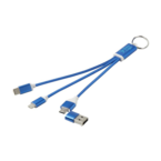 cable de chargement 4-en1 avec porte clés personnalisable