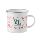 Mug de Noël en métal pour boissons chaudes