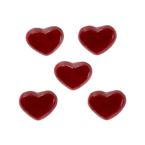 gomme de fruit coeur