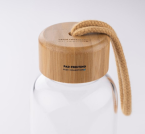 bouchon gourde en verre personnalisé