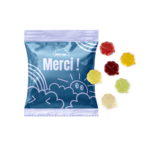 gommes de fruit vegan trèfle publicitaire