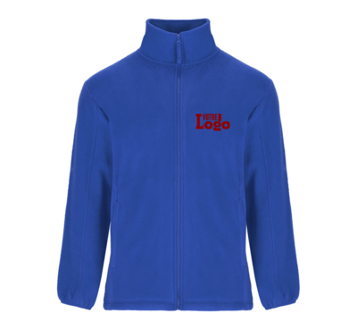 veste en polaire personnalisable bleu pour homme