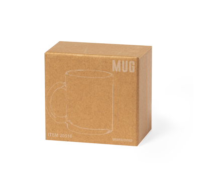 mug en verre coloré packaging publicitaire