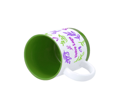 mug céramique vert personnalisable