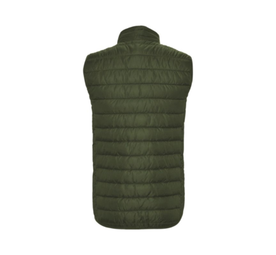 doudoune vert militaire de dos