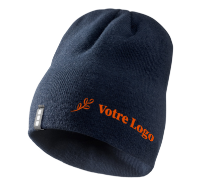 bonnet de sport brodé personnalisable couleur bleu marine