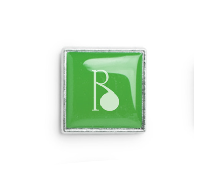 pin's carré publicitaire 