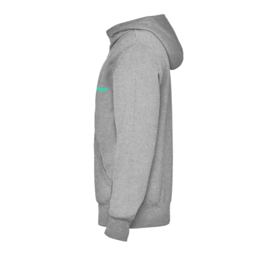 sweat zippé gris logoté