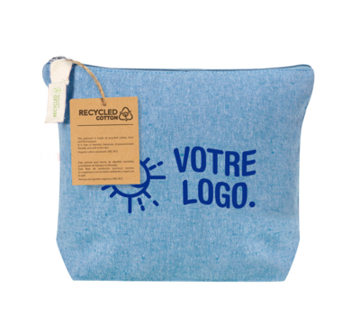 Trousse de toilette bleue publicitaire