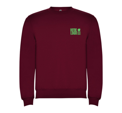 pull ras du cou couleur bordeaux