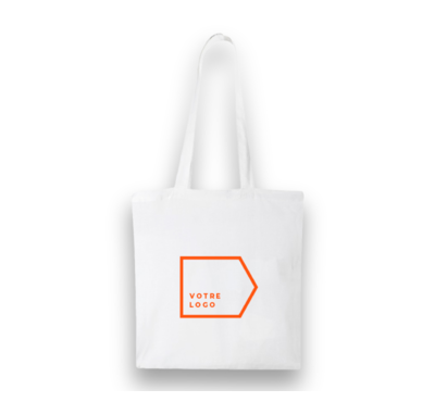 Sac shopping coton blanc personnalisable