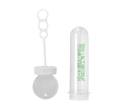 bulles de savon couleur blanc personnalisable