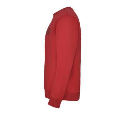 pull ras du cou couleur rouge unisexe