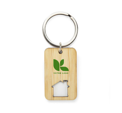 porte clé forme maison personnalisable