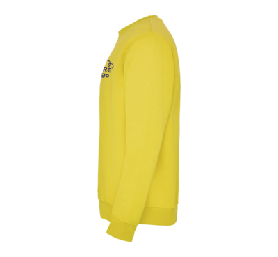 pull ras du cou jaune personnalisable