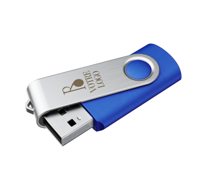 clé usb 8gb personnalisable couleur bleu