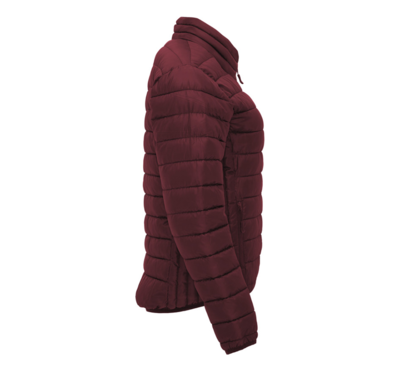 doudoune couleur bordeaux pour femme personnalisable 