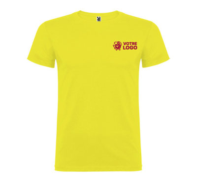 tshirt couleur jaune personnalisable