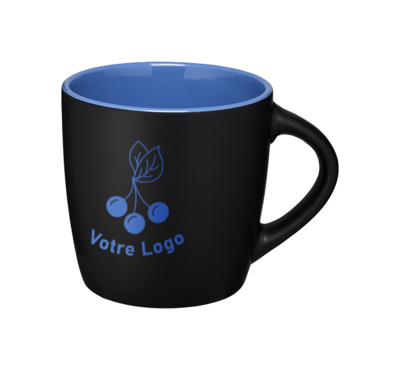 mug bicolore 340 ml couleur bleu
