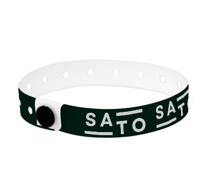 Bracelets plastiques personnalisés noir