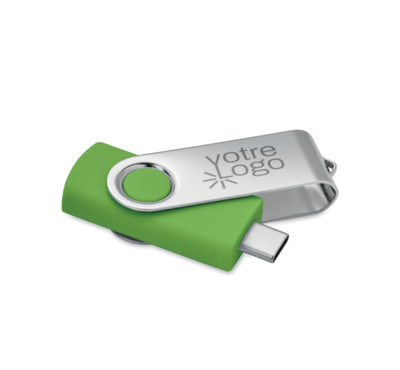 clé USB-C 16 gb couleur verte  