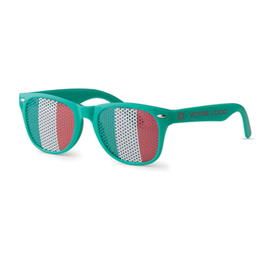 lunettes personnalisable avec drapeau national italie
