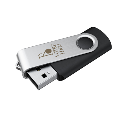 clé usb personnalisable 8gb couleur noir