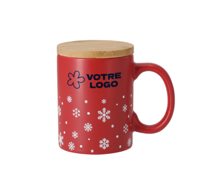 tasse de noel rouge publicitaire 300 ml 