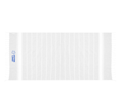 serviette en coton recyclé gris publicitaire