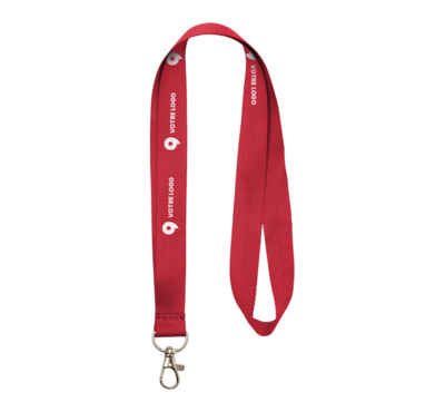 tours de cou rouge personnalisable