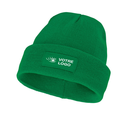 bonnet vert personnalisable