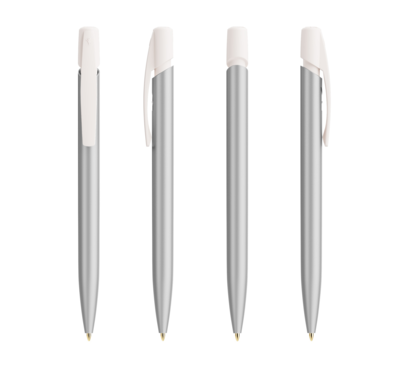 Stylo Bic media glacé gris 