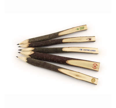 crayon à bois brut personnalisable