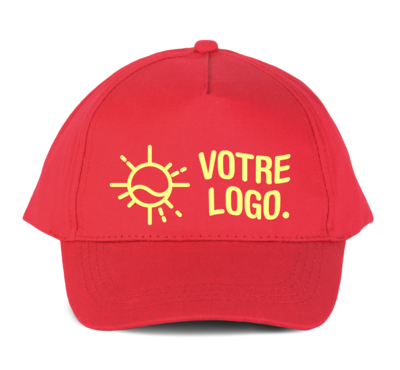 Casquette rouge logotée