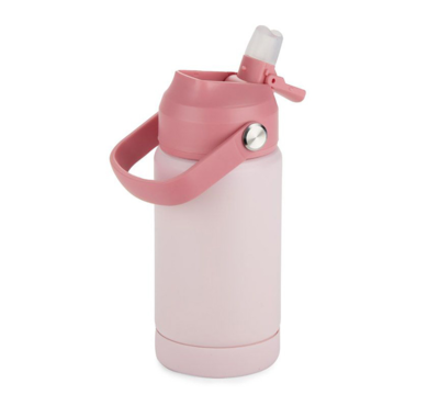 gourde isotherme couleur rose logoté