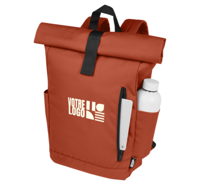 sac à dos 18L en rpet couleur brique 