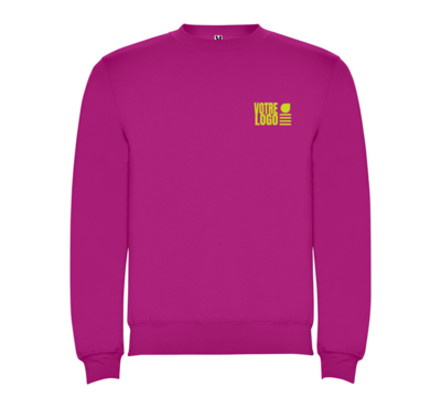 pull ras du cou couleur rose personnalisable