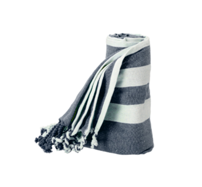 paréo serviette couleur bleu marine personnalisable