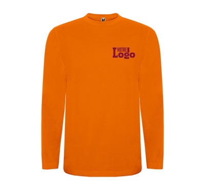 tshirt orange personnalisable