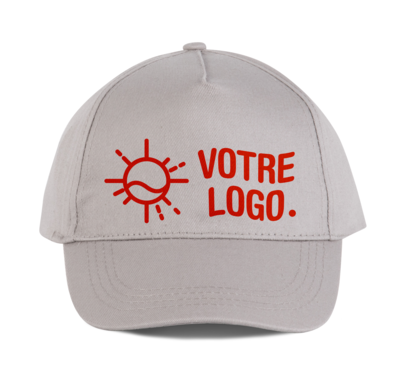 Casquette gris logo