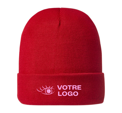 bonnet personnalisable rouge 