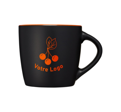 mug couleur orange 340 ml logoté