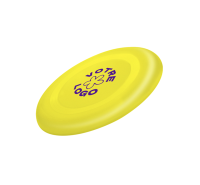 frisbee jaune personnalisable 
