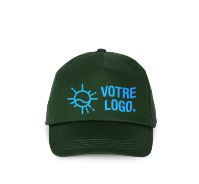 Casquette vert forêt logotée