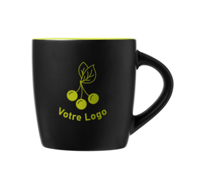 mug bicolore couleur vert 